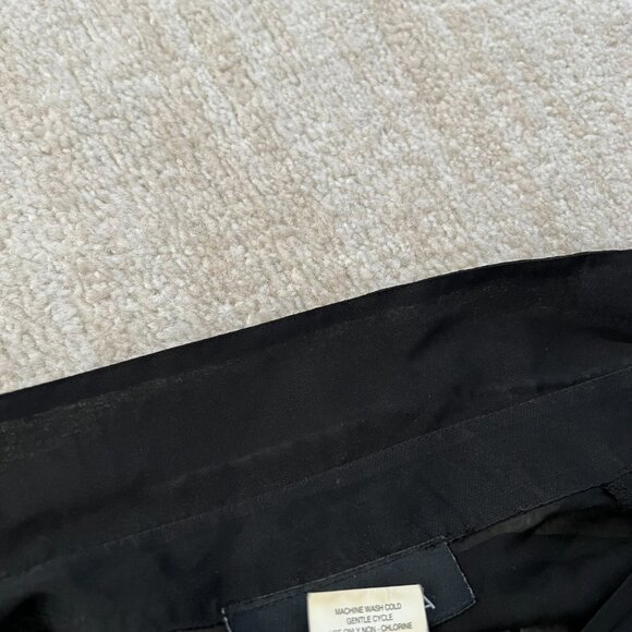 3 for $6 Elegancia Sheer Long Sleeve Summer Black Blouse Top S - Picture 9 of 10